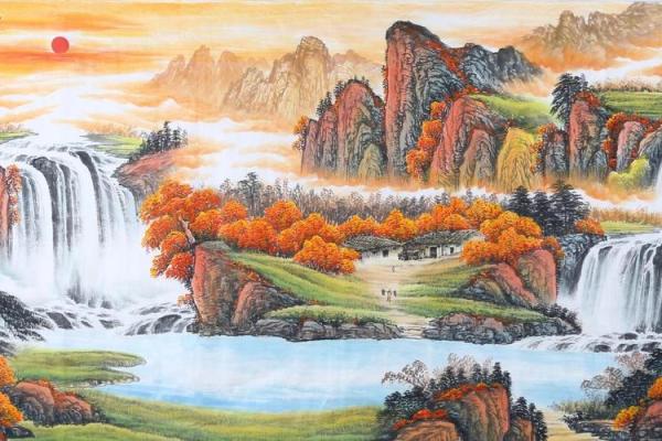 风水国画山水_家里挂聚宝盆山水画真的能改变风水嘛