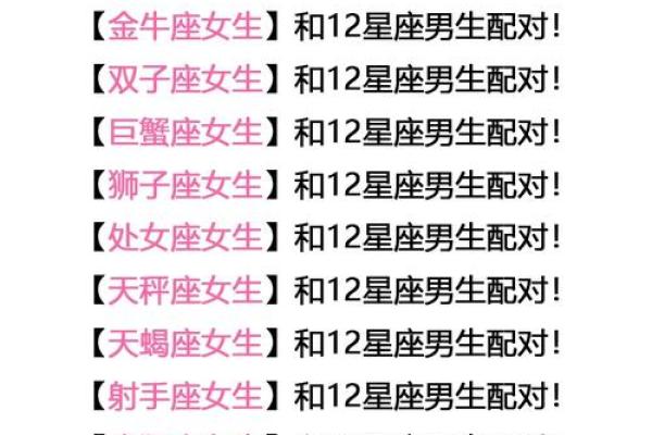 白羊金牛座配对