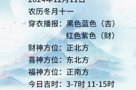 今日财神方位 2024年12月8日十一月初五开市吉时