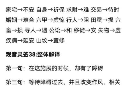 观音灵签第29签求姻缘