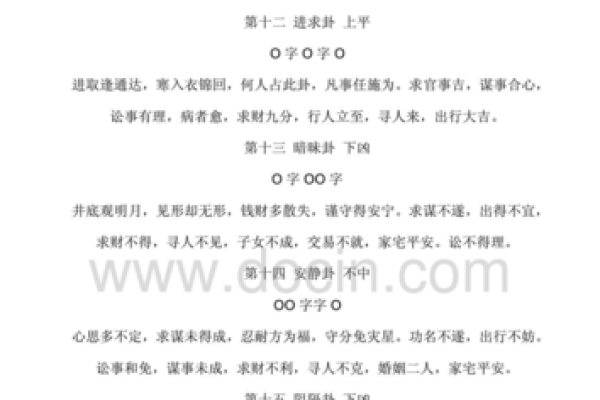 观音灵签举进卦