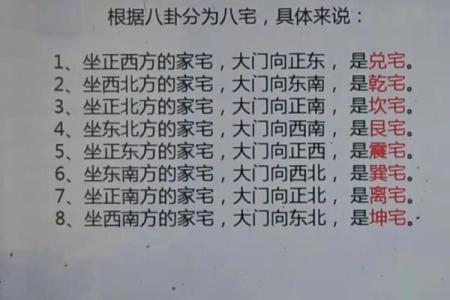 房屋风水的八大方位有什么作用