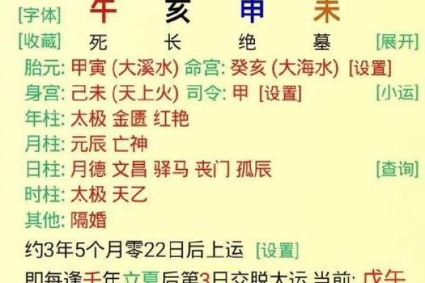 八字甲午辛未
