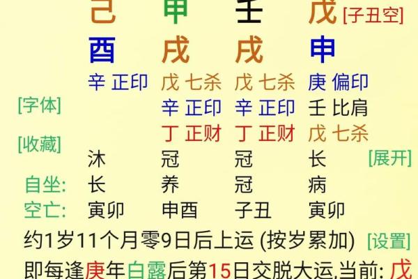 八字中印