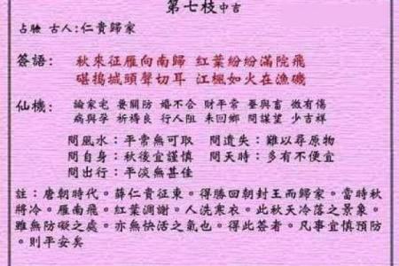 鸡足灵签解签68签全解