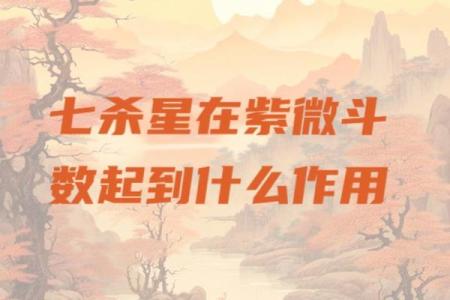 紫微斗数之兄弟宫与诸星,七杀星星在兄弟宫是什么意思？