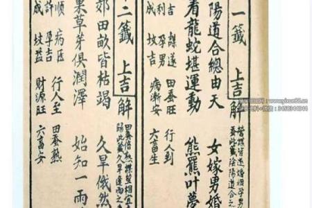 观音灵签五十八签问疾病