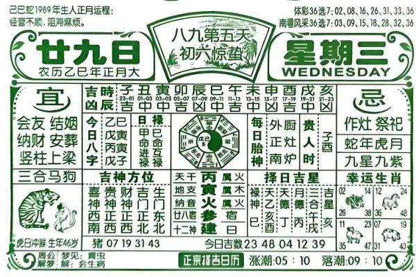 黄历上的吉凶宜忌又叫什么