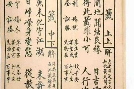 千手观音菩萨灵签解签