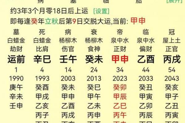 八字排盘免费算命程序