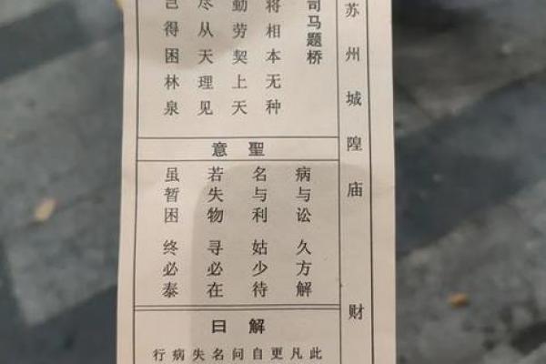 成都关帝灵签