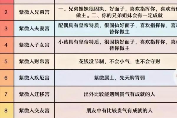 紫薇斗数算命详解