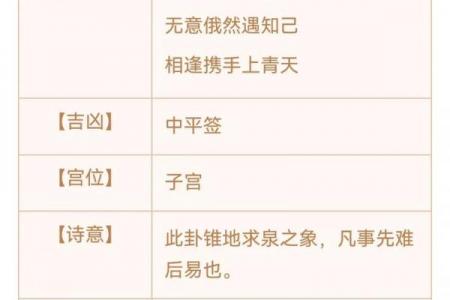 灵签41签详解白话