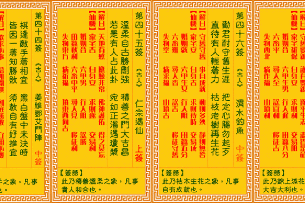 观音灵签第一签问财 观音灵签第一签问财