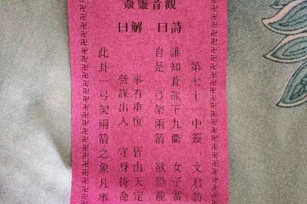 观音灵签解签大全 观音灵签解签大全