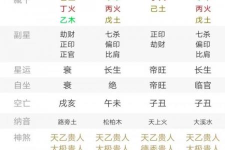 身体健康的四柱八字是什么