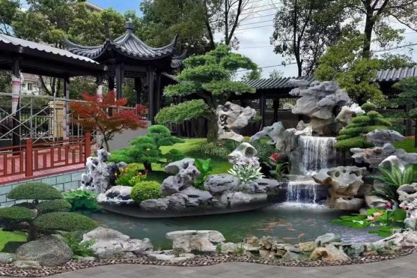 风水假山的摆放