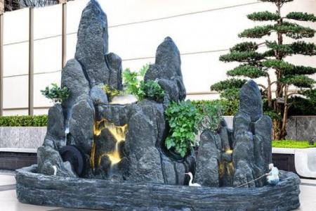 风水假山的摆放