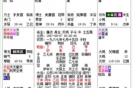 紫微斗数之诸星落命宫参断